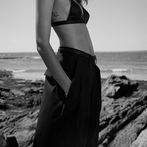 Zara Kaia Full length Trousers Black XS‎ NWT